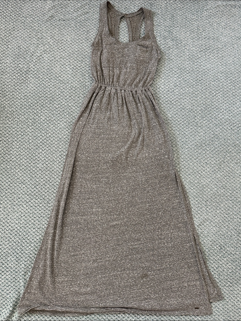 Hollister Taupe Maxi Tank Dress
